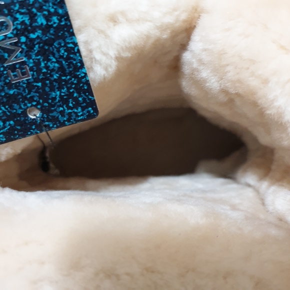 Emu Australia Brooklyn fur and Denim moccasin lace-up booties size 9 - Picture 12 of 15